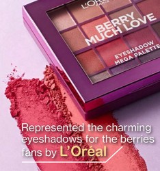 Represented the charming eyeshadows for the berries fans by L’Oréal